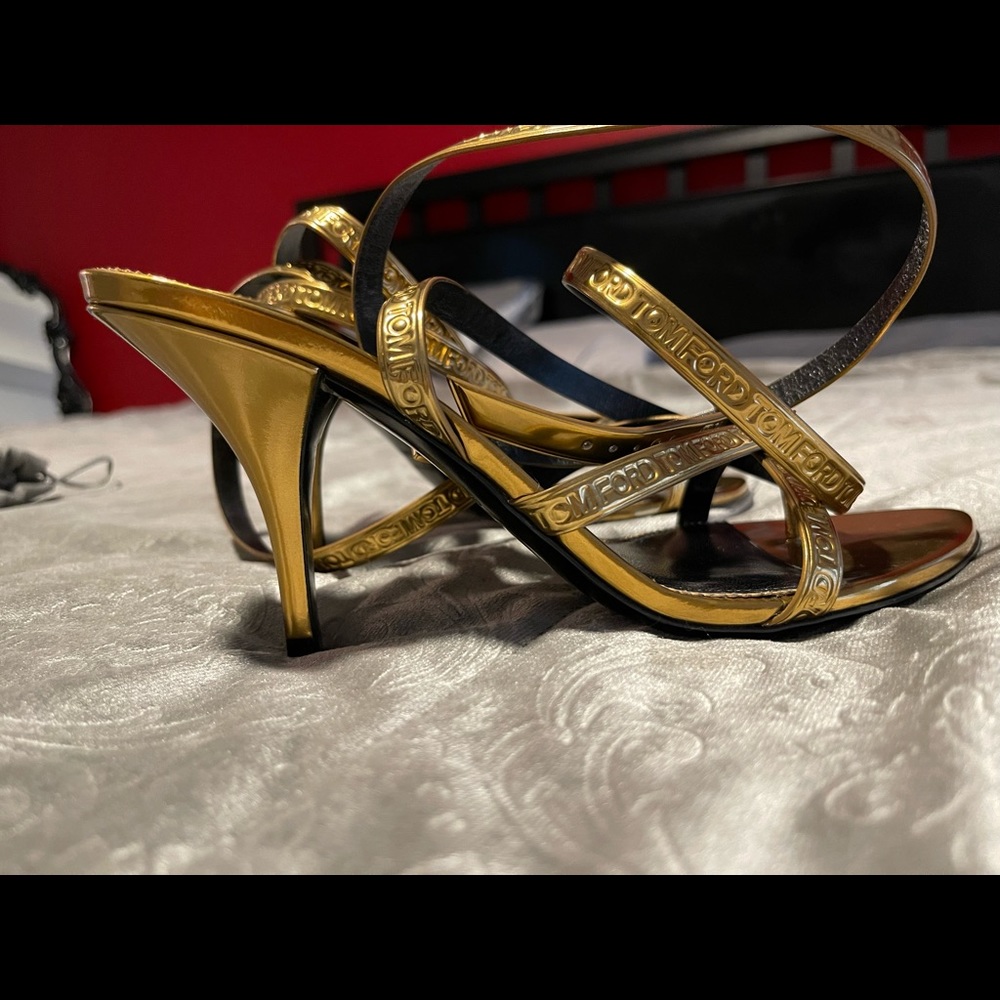Gold Tom ford heels